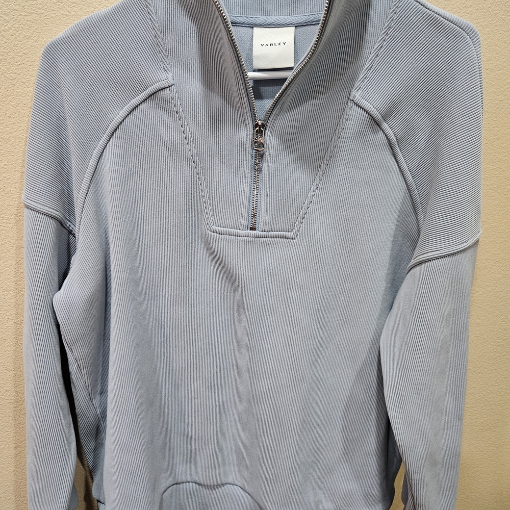 Light Blue Half-Zip Pullover Sweatshirt - Varley - Picture 2 of 6